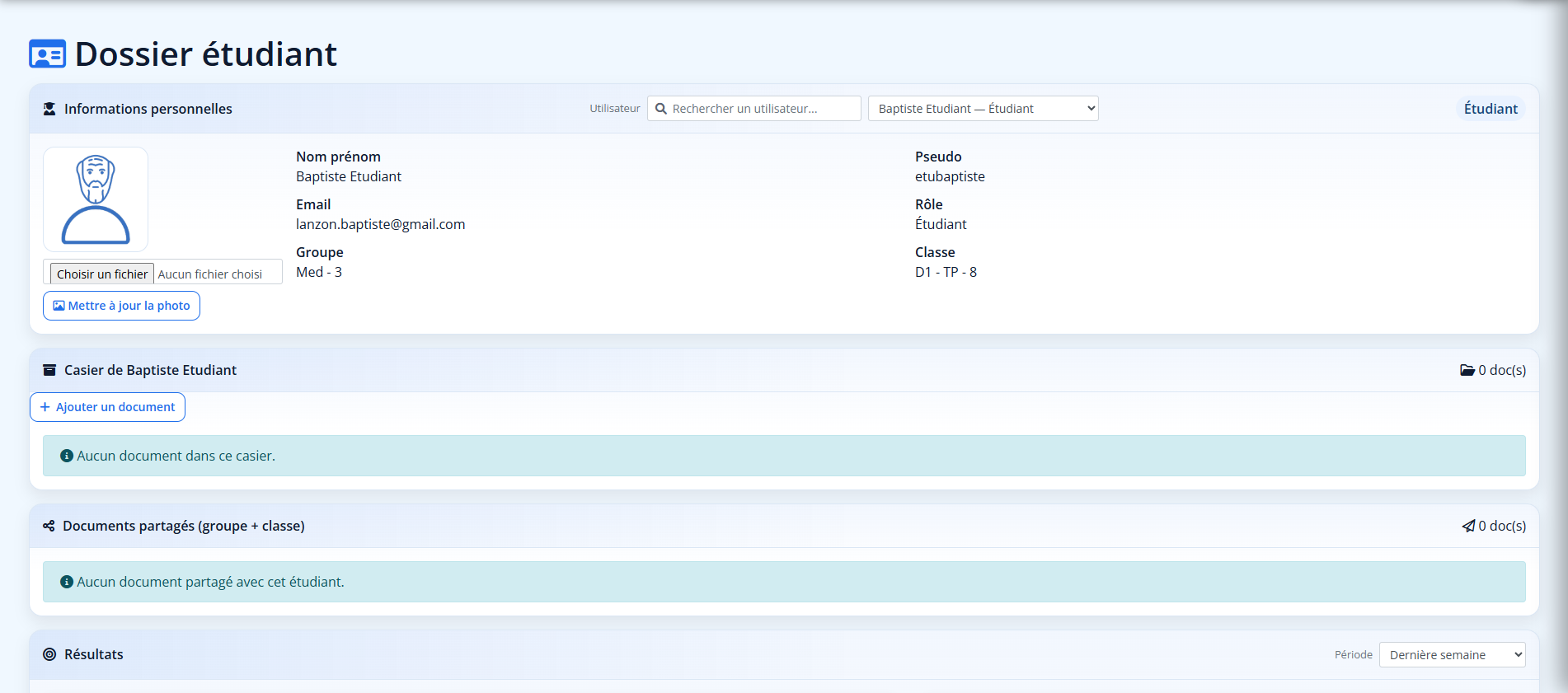Dossier étudiant – PRIMEDIS